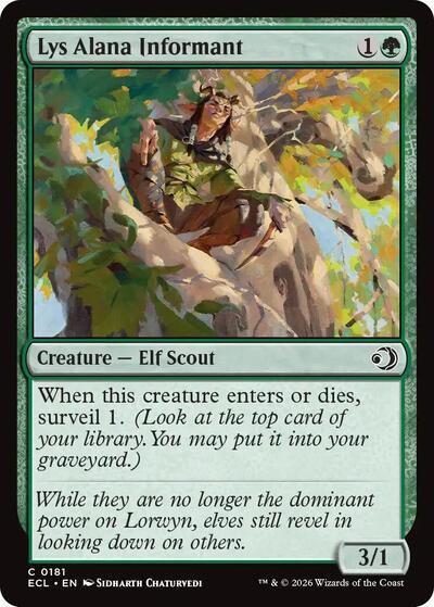 Lys Alana Informant (Lorwyn Eclipsed) Near Mint - Nick Nack's Full Frontal Attack