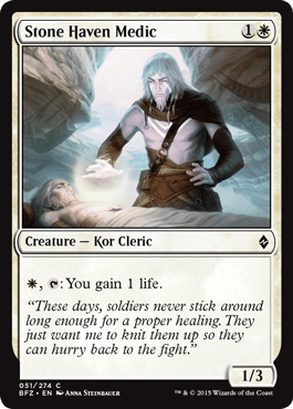 Stone Haven Medic (Battle for Zendikar) Near Mint - Nick Nack's Full Frontal Attack
