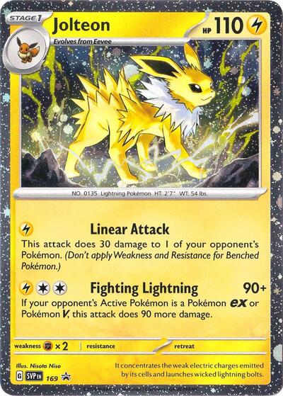 Jolteon - 169 (Cosmos Holo) (SV: Scarlet & Violet Promo Cards) Near Mint Holofoil