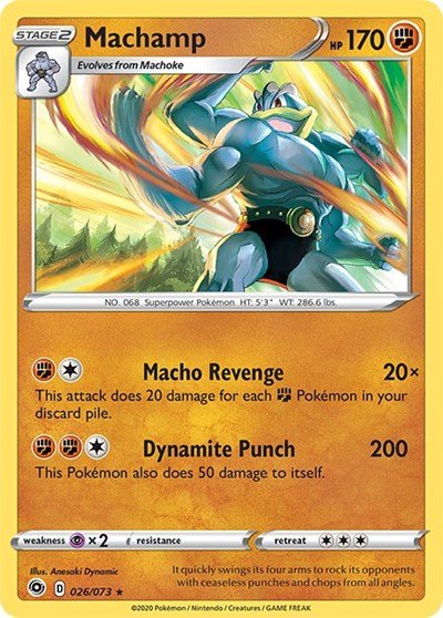 Machamp (Champion's Path) Near Mint Holofoil - Nick Nack's Full Frontal Attack