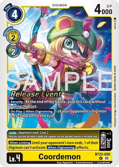 Coordemon (Hackers' Slumber Release Event Cards) Near Mint Foil