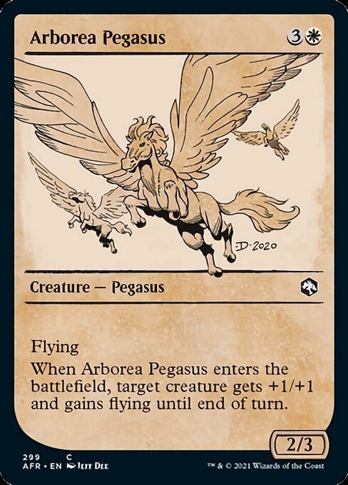Arborea Pegasus (Showcase) (Adventures in the Forgotten Realms) Near Mint - Nick Nack's Full Frontal Attack