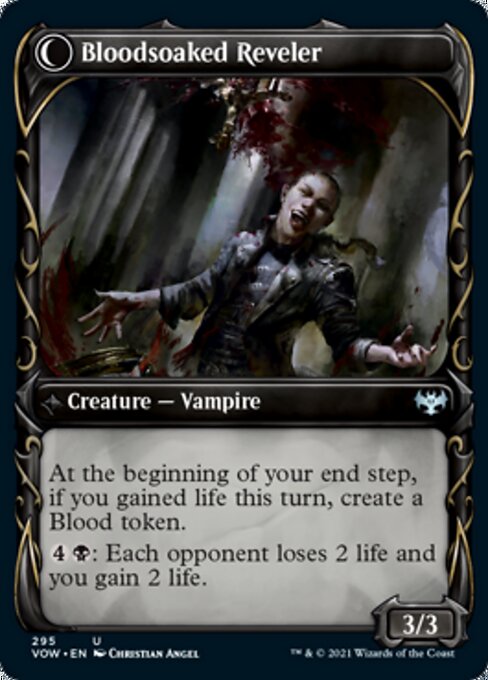 Restless Bloodseeker / Bloodsoaked Reveler (Showcase) (Innistrad: Crimson Vow) Near Mint