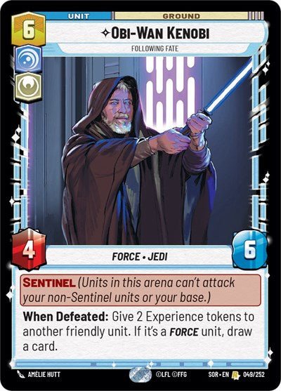 Obi - Wan Kenobi Following Fate (Spark of Rebellion) Near Mint - Nick Nack's Full Frontal Attack