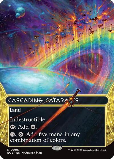 Cascading Cataracts (0005) (Borderless) (Stellar Sights) Near Mint - Nick Nack's Full Frontal Attack