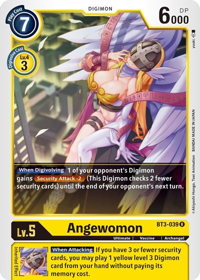 Angewomon BT3-039 (Release Special Booster) Near Mint