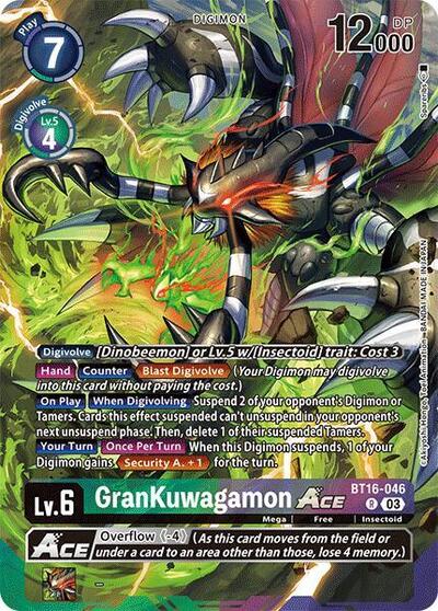 GranKuwagamon ACE (Alternate Art) (Special Limited Set) Near Mint Foil