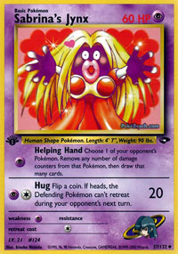 Sabrina's Jynx (Gym Challenge) Light Play 1st Edition