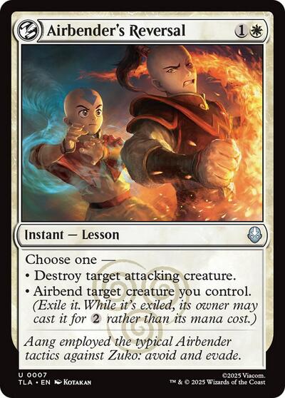 Airbender's Reversal (Avatar: The Last Airbender) Near Mint - Nick Nack's Full Frontal Attack