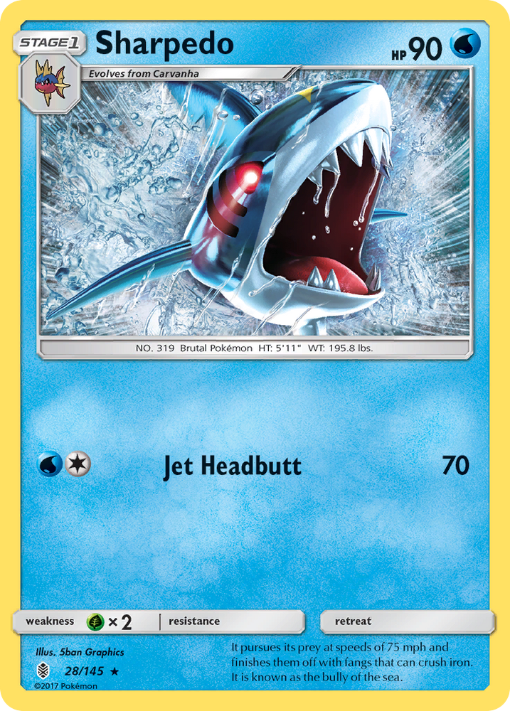 Sharpedo (28/145) [Soleil et Lune : Gardiens Rising] 