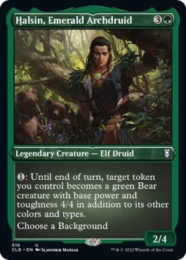 Halsin, Emerald Archdruid (Etched Foil) (Commander Legends: Battle for Baldur's Gate) Near Mint Foil - Nick Nack's Full Frontal Attack