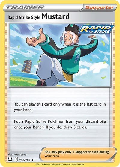Rapid Strike Style Mustard (SWSH05: Battle Styles) Near Mint - Nick Nack's Full Frontal Attack