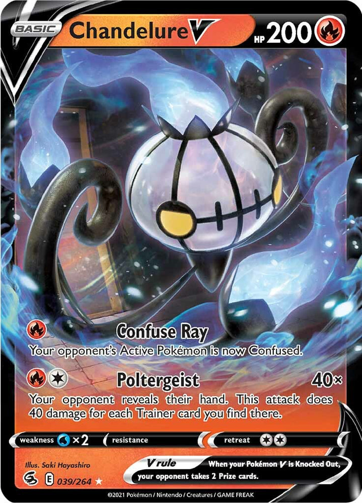 Chandelure V (039/264) [Épée et bouclier : Frappe de fusion] 