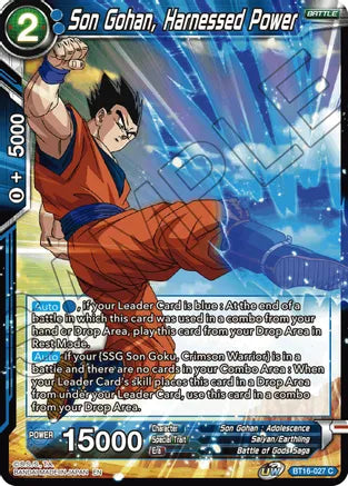 Son Gohan, Harnessed Power (BT16-027) [Realm of the Gods]