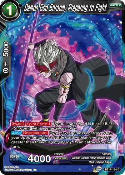 Demon God Shroom, Preparing to Fight (Ultimate Squad) Near Mint