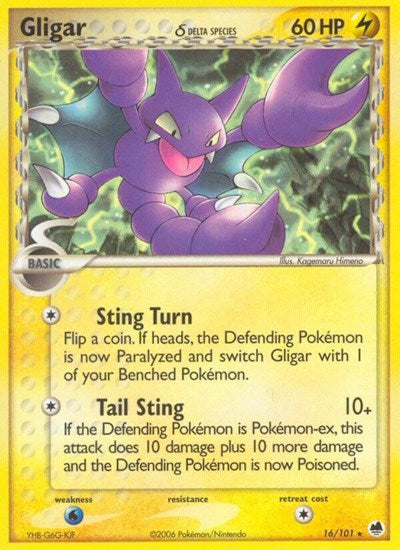 Gligar (Delta Species) (Dragon Frontiers) Light Play