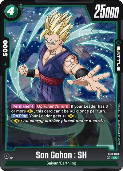 Son Gohan : SH FB09 - 058 (Dual Evolution) Near Mint - Nick Nack's Full Frontal Attack