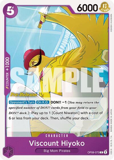 Viscount Hiyoko (Two Legends Pre-Release Cards) Near Mint