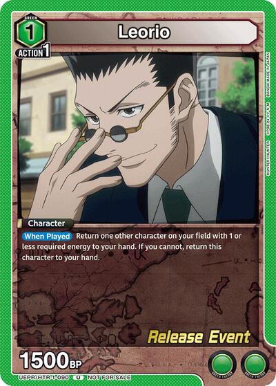 Leorio (090) (Hunter x Hunter Release Event Cards) Near Mint - Nick Nack's Full Frontal Attack