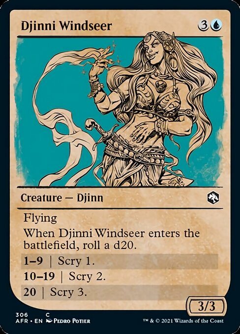 Djinni Windseer (Showcase) (Adventures in the Forgotten Realms) Near Mint - Nick Nack's Full Frontal Attack