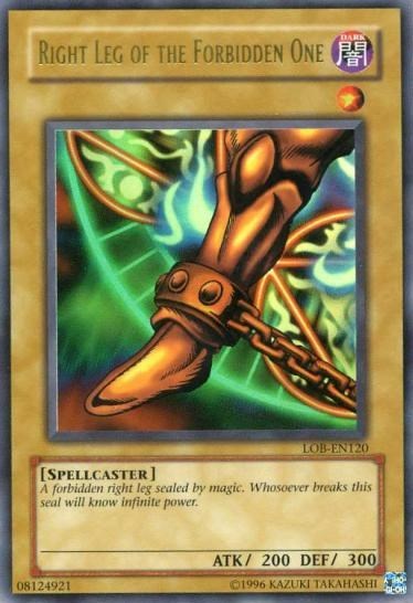 Right Leg of the Forbidden One (Legend of Blue Eyes White Dragon (Worldwide English)) Light Play Unlimited