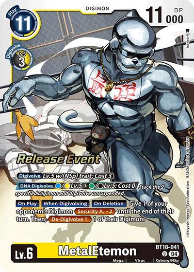 MetalEtemon (Release Special Booster 2.0 Pre-Release Cards) Near Mint Foil