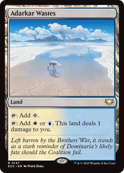 Adarkar Wastes (Commander: Edge of Eternities) Near Mint - Nick Nack's Full Frontal Attack