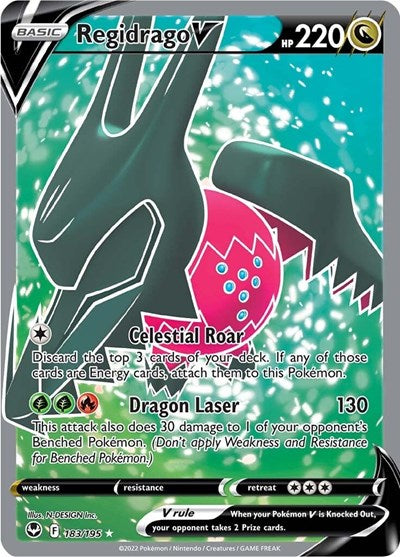 Regidrago V (Full Art) (SWSH12: Silver Tempest) Near Mint Holofoil
