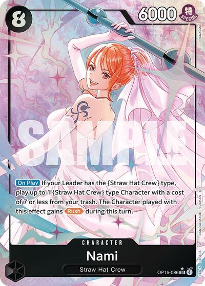 Nami (OP15-086) (Alternate Art) (Adventure on Kami's Island) Near Mint Foil