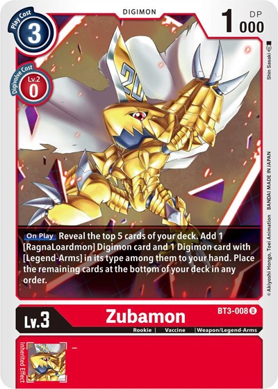 Zubamon (Release Special Booster) Near Mint