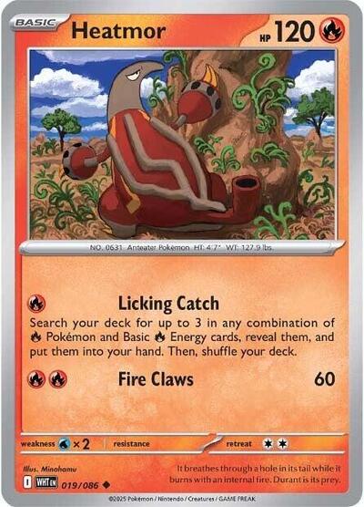 Heatmor (SV: White Flare) Near Mint Reverse Holofoil - Nick Nack's Full Frontal Attack