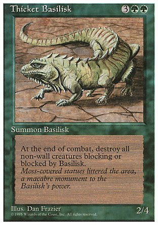 Thicket Basilisk (4th Edition) Light Play - Nick Nack's Full Frontal Attack