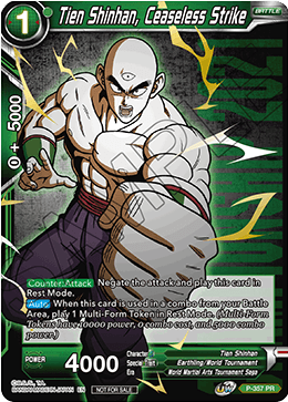 Tien Shinhan, Ceaseless Strike (Gold Stamped) (P-357) [Tournament Promotion Cards]