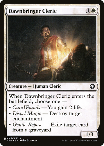 Dawnbringer Cleric [The List]