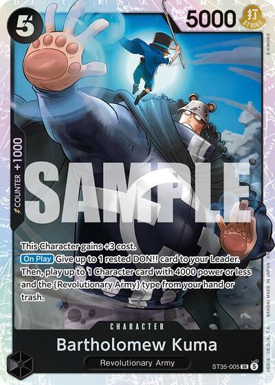 Bartholomew Kuma (Starter Deck 35: RED/BLACK Sabo) Near Mint Foil