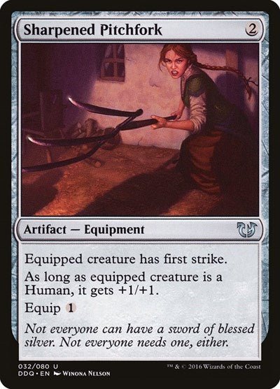 Sharpened Pitchfork (Duel Decks: Blessed vs Cursed) Near Mint - Nick Nack's Full Frontal Attack