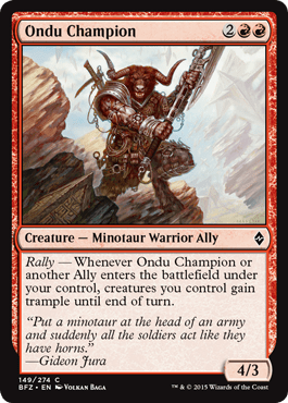 Ondu Champion (Battle for Zendikar) Near Mint - Nick Nack's Full Frontal Attack