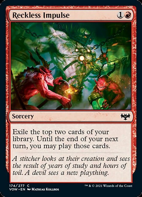Reckless Impulse (Innistrad: Crimson Vow) Near Mint - Nick Nack's Full Frontal Attack