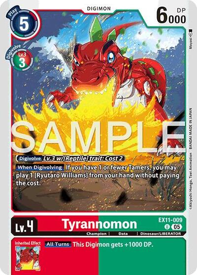 Tyrannomon (Dawn of Liberator) Near Mint - Nick Nack's Full Frontal Attack