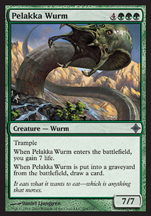 Pelakka Wurm (Rise of the Eldrazi) Light Play