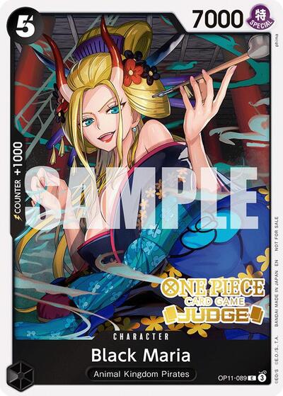 Black Maria (Judge Pack Vol. 7) (One Piece Promotion Cards) Near Mint Foil