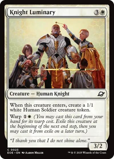 Knight Luminary (Edge of Eternities) Near Mint Foil - Nick Nack's Full Frontal Attack