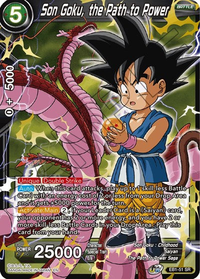 Son Goku, the Path to Power (Battle Evolution Booster) Near Mint