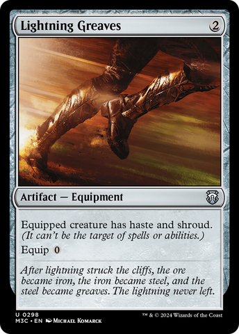 Lightning Greaves (Ripple Foil) [Modern Horizons 3 Commander]