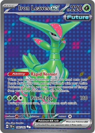 Iron Leaves ex - 186 (SV05: Temporal Forces) Near Mint Holofoil