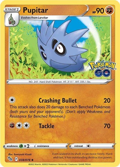 Pupitar (Pokemon GO) Near Mint - Nick Nack's Full Frontal Attack