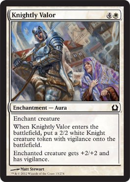 Knightly Valor (Return to Ravnica) Near Mint - Nick Nack's Full Frontal Attack