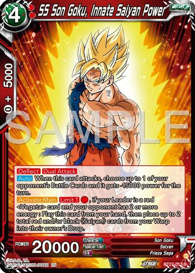 SS Son Goku, Innate Saiyan Power (History of Z) Near Mint