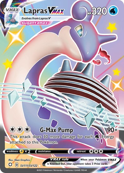 Lapras VMAX (Shining Fates: Shiny Vault) Near Mint Holofoil