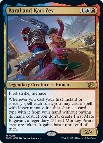 Baral and Kari Zev (March of the Machine) Near Mint Foil - Nick Nack's Full Frontal Attack
